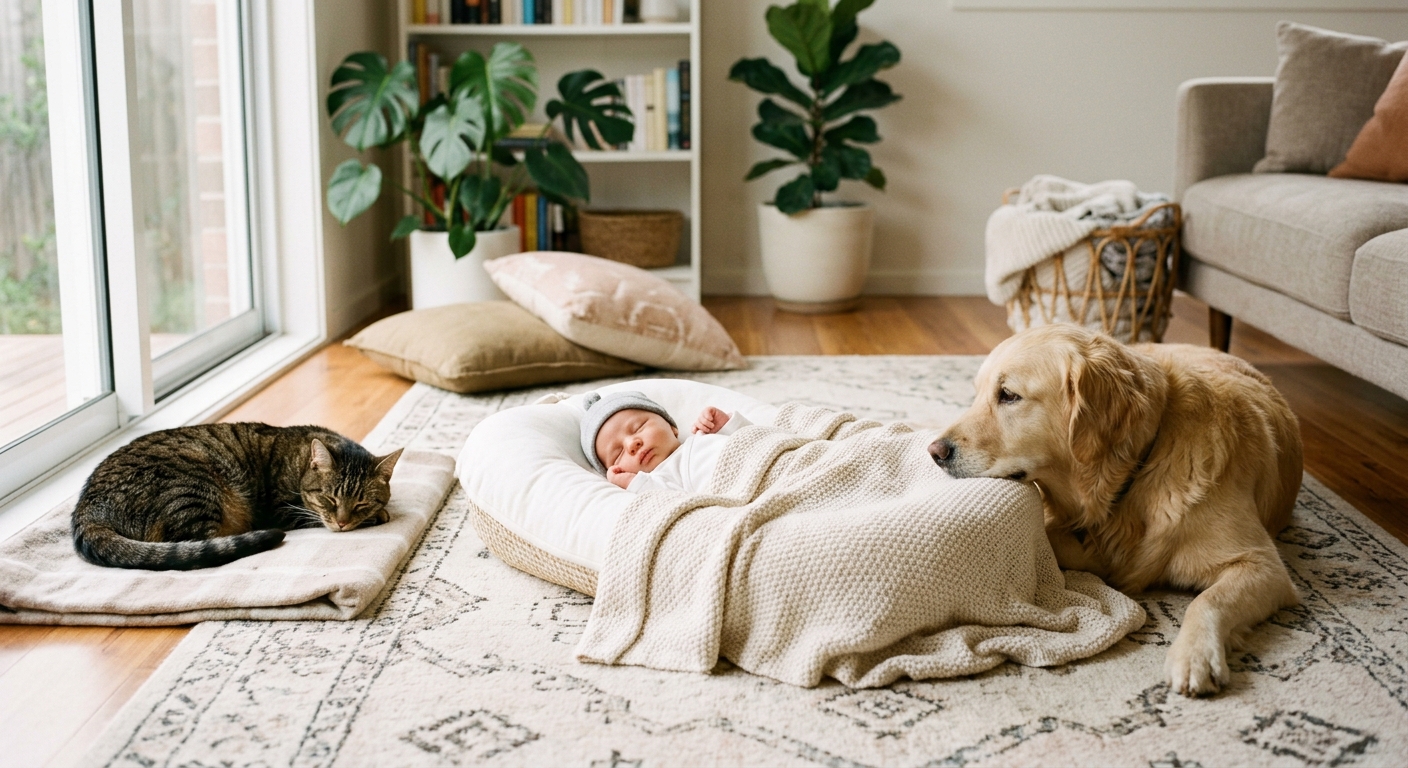 Wenn aus Vierbeinern große Geschwister werden: Haustiere optimal auf das Baby vorbereiten